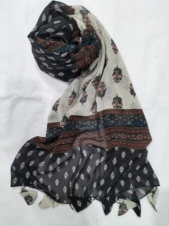 Plain Chiffon Tassels - Print 7 Plain Chiffon Tassels - Print 7