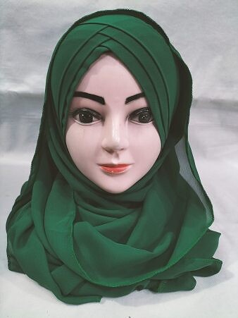 Plain Criss Cross Ready To Wear - Hunter Green