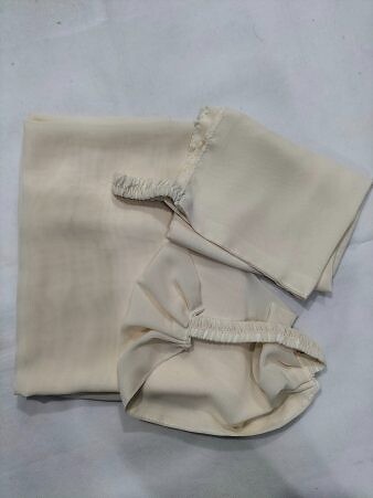 Three Piece Matching Hijab Set - Cream