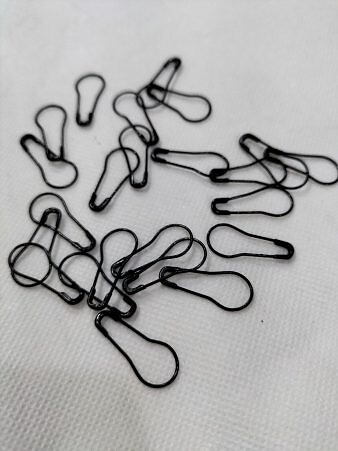 Coilless Bulb Snag Free Pins - Black Pack of 12