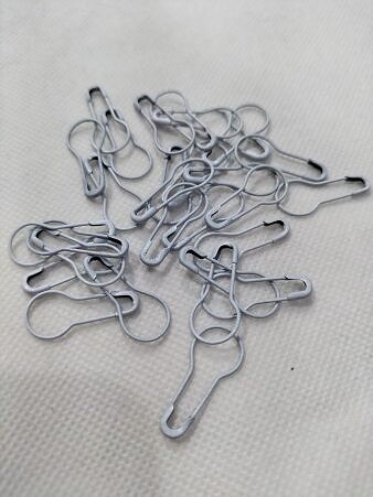 Coilless Bulb Snag Free Pins - Grey Pack of 12