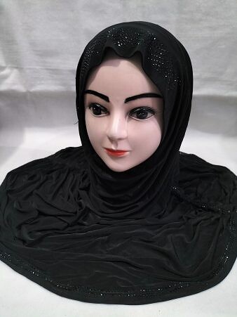 Fancy Makna with Stones - Black