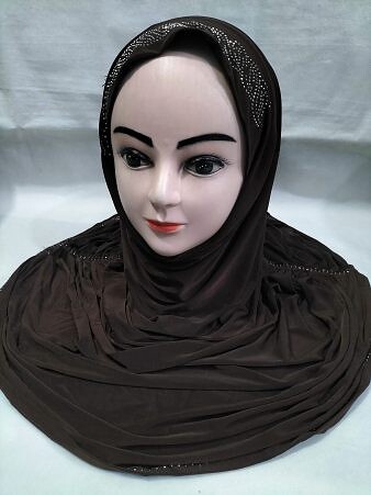 Fancy Makna with Stones - Chocolate Brown Fancy Makna with Stones - Chocolate Brown