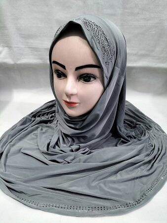 Fancy Makna with Stones - Grey