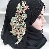 Pearl Floral Ready to Wear with 3D Fancy Flower Bunch - Black Design 7 Pearl Floral Ready to Wear with 3D Fancy Flower Bunch - Black Design 7
