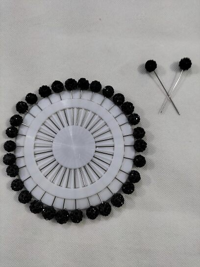 Pins Wheel - Crystal Balls Black