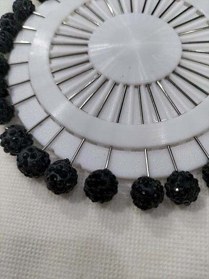 Pins Wheel - Crystal Balls Black