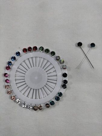 Pins Wheel - Crystal Stones