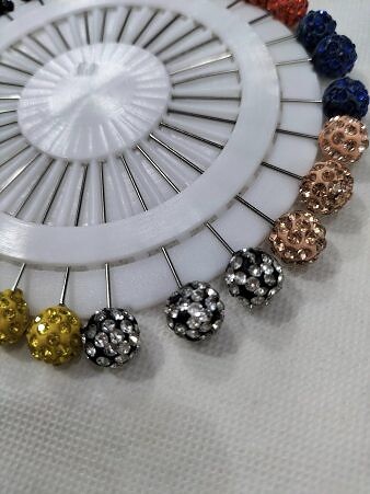 Pins Wheel - Crystal Balls Multi Colors