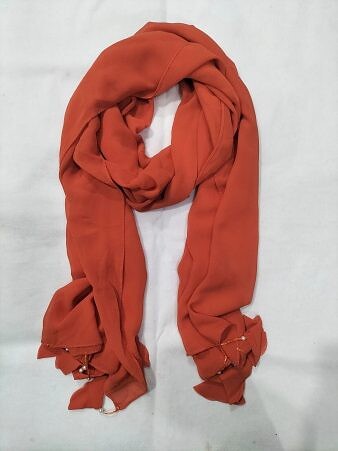 Plain Chiffon Tassels - White