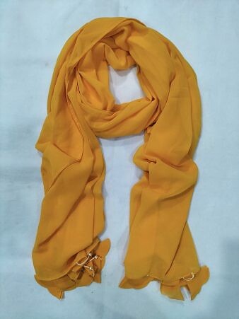 Plain Chiffon Tassels - White Plain Chiffon Tassels - White