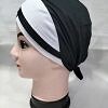 Plain Criss Cross Tie Back Bonnet - White