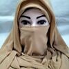 Plain Niqab Ready to Wear - Golden
