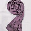 Crinkle Silk Scarf - Purple