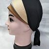 Fancy Tie Back Bonnet - Caramel Brown and Golden