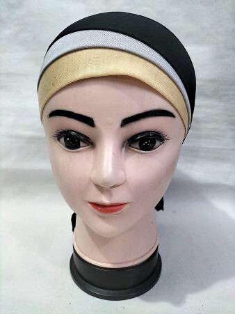 Fancy Tie Back Bonnet - Golden and Black