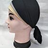 Fancy Tie Back Bonnet - Golden and Black