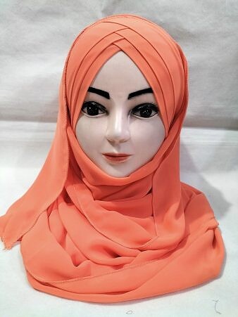Plain Criss Cross Ready To Wear - Orange