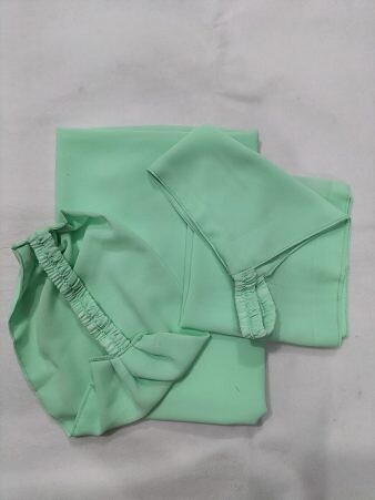 Three Piece Matching Hijab Set - Pistachio Green