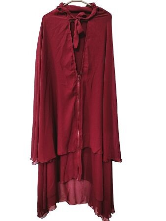 Zipper Hijab With Niqab - Maroon