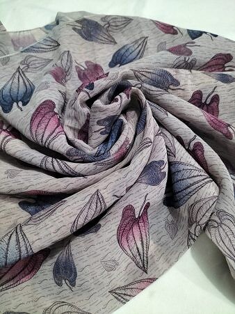 Chiffon Square Scarf - Print 2