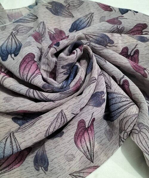 chiffon square scarf print 2