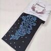Floral Bunch Sleeves - Navy Blue