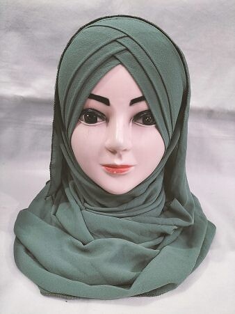 Plain Criss Cross Ready To Wear - Fern Green