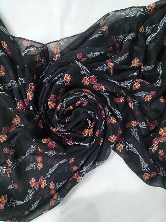 Chiffon Square Scarf - Print 10