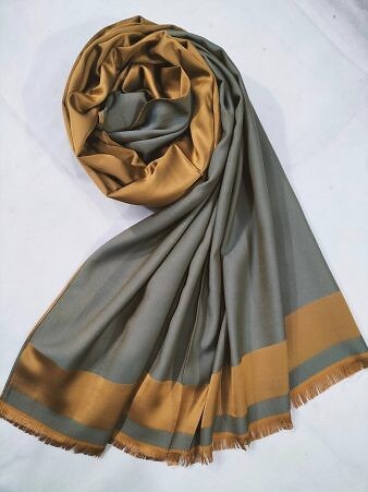 Silk Plain Hijab - Caramel Brown