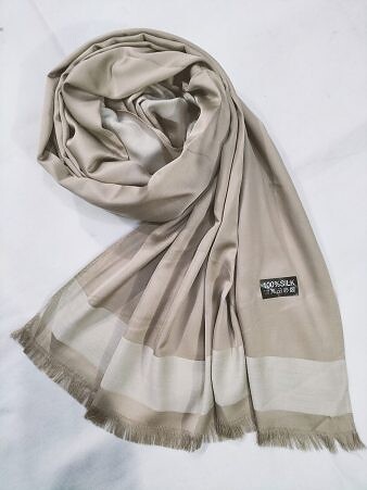 Silk Plain Hijab - Coffee