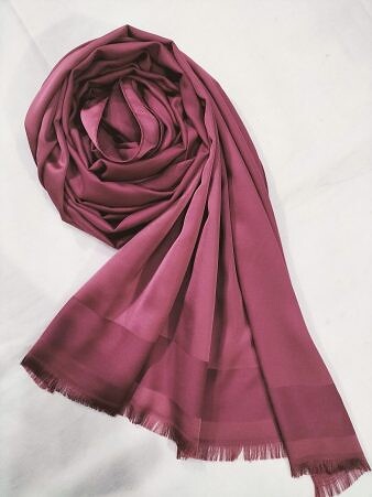 Silk Plain Hijab - Dull Maroon Silk Plain Hijab - Dull Maroon