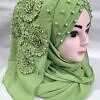 Pearl Ready to Wear with Matching 3D Bunch - Design 2 - Parrot Green