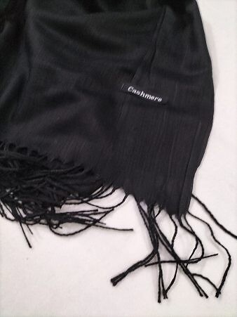 Cashmere Lawn Hijab - Black
