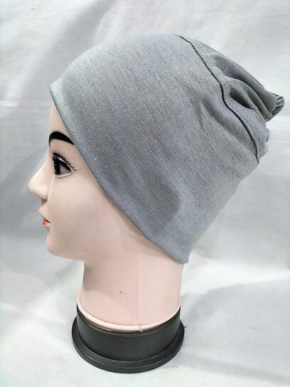 Elastic Tube Cap - Grey