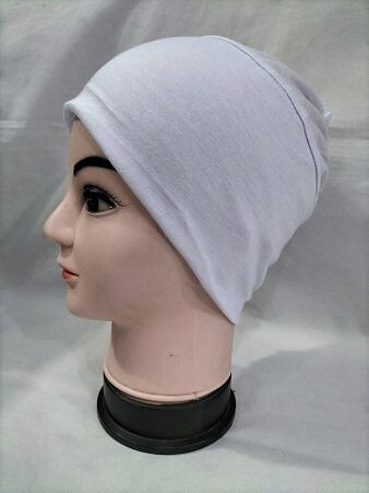 Elastic Tube Cap - White