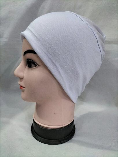 Elastic Tube Cap - White