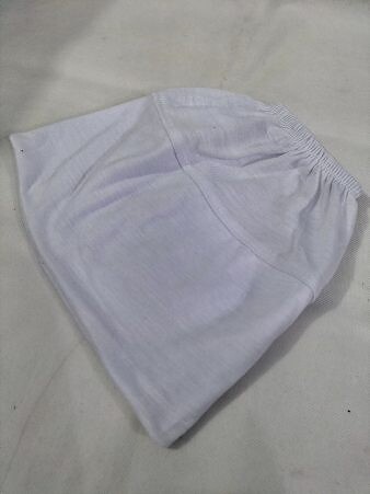 Elastic Tube Cap - White