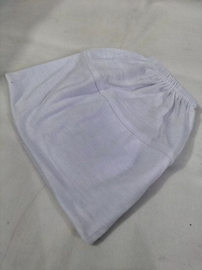 Elastic Tube Cap - White