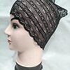 Lace Hijab Band - Black (Design 5)