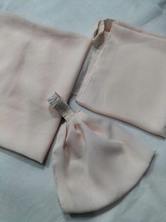 Plain Three Piece Matching Hijab Set - Light Peach Plain Three Piece Matching Hijab Set - Light Peach