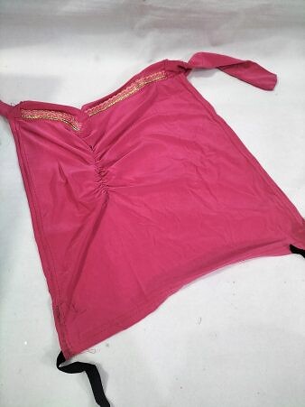 Side Parting Cap with Lace - Deep Pink