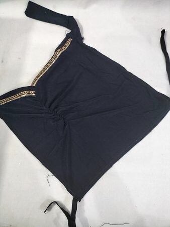 Side Parting Cap with Lace - Navy Blue