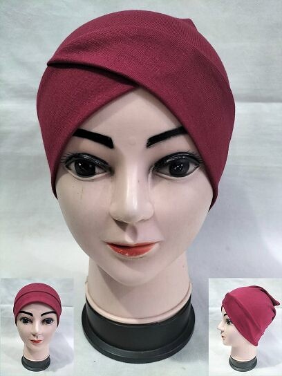 Two in One Tube Cap - Maroon