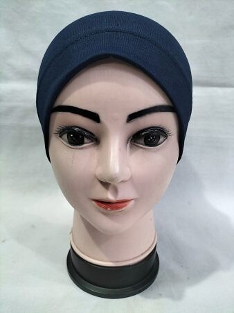 Two in One Tube Cap - Navy Blue