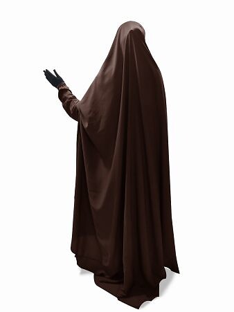Plain Jilbab Abaya - Dirty Brown