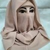 Plain Niqab Ready to Wear - Nude Pink