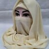 Plain Niqab Ready to Wear - Vanilla Yellow
