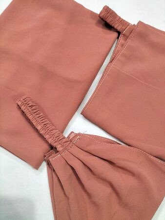 Plain Three Piece Matching Hijab Set - Chestnut Brown Plain Three Piece Matching Hijab Set - Chestnut Brown