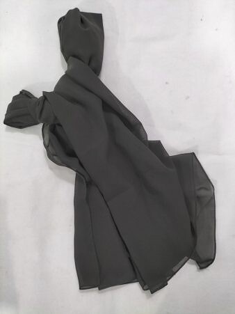 Plain Chiffon Scarf - Fossil Grey